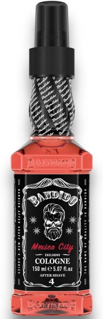 ادکلن مردانه بعد از اصلاح Bandido، آب معطر مردانه، آب اصلاح، طراوت بخش، خنک کننده، رایحه ماندگار، جلوگیری از سوزش اصلاح و مراقبت بعد از اصلاح (مکزیکو سیتی 150 میلی لیتر)