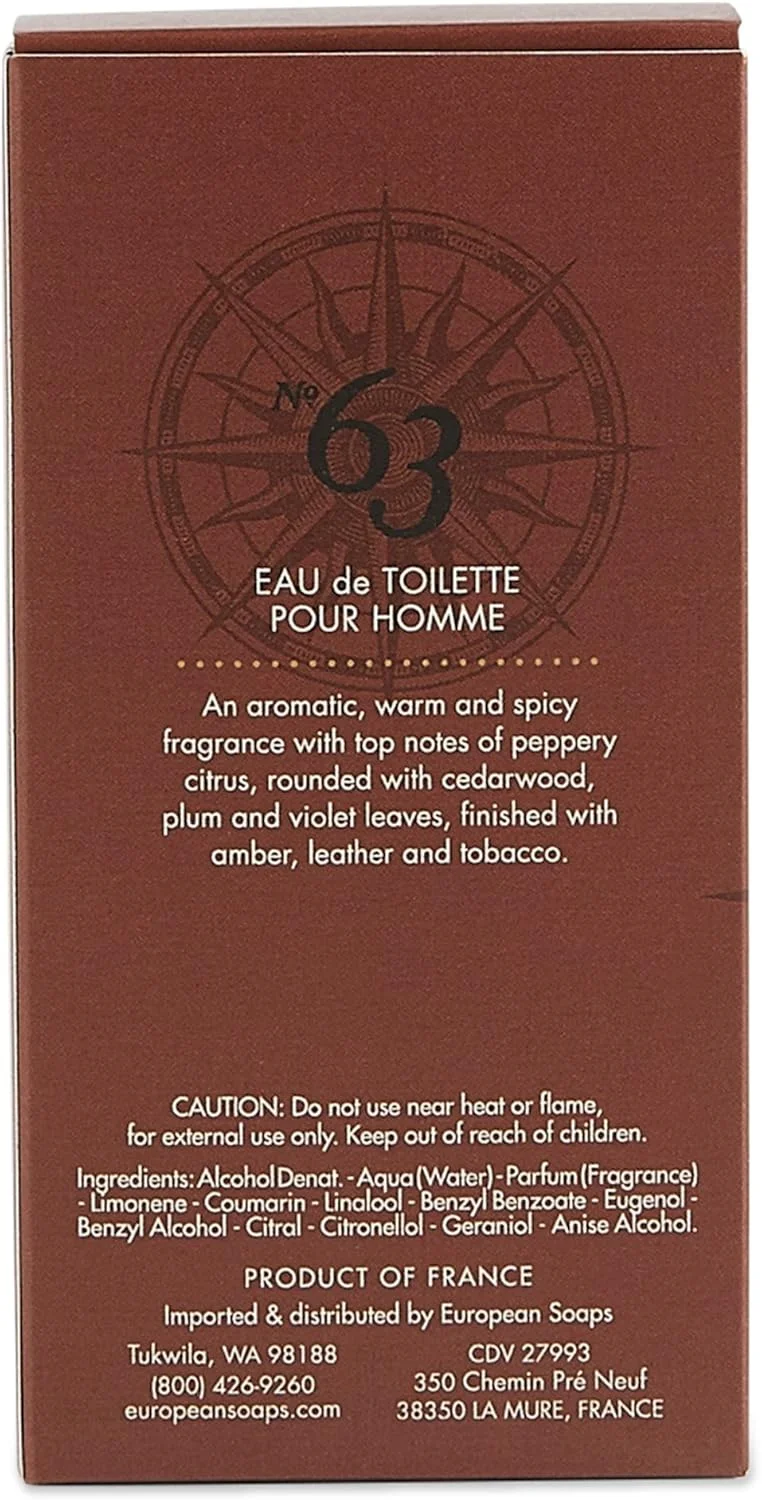 ادکلن مردانه پره ده پروانس شماره 63 (100 میلی لیتر) - رایحه آروماتیک، گرم، ادویه ای و مردانه، 100 میلی لیتر