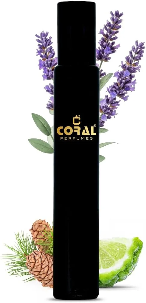 عطر روغنی مردانه ساوویج رول-آن | رایحه ای تازه، تند، مرکباتی و کهربایی یونیسکس | عطر متمرکز بدون الکل از فرانسه - 10 میلی لیتر | رایحه مردانه ماندگار از کورال پرفیومز