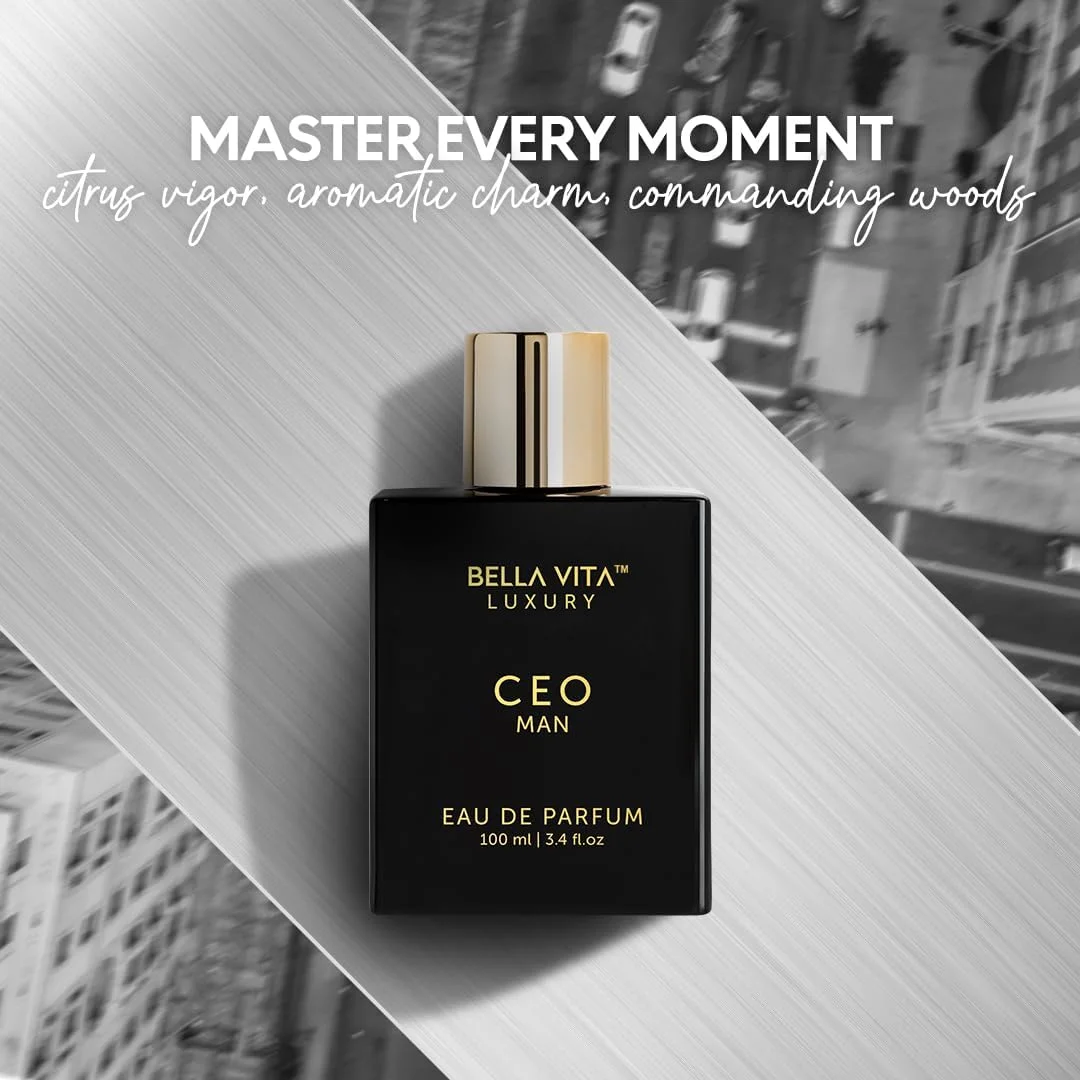 ادکلن مردانه BellaVita Luxury CEO Man | عطر مردانه با رایحه لیمو، اسطوخودوس، دانه تونکا، نارنگی و وتیور | رایحه چوبی ماندگار | عطر مردانه، رایحه تازه برای مردان، هدیه برای مردان، 100 میلی لیتر ادکلن مردانه BellaVita Luxury CEO Man | عطر مردانه با رایحه لیمو، اسطوخودوس، دانه تونکا، نارنگی و وتیور | رایحه چوبی ماندگار | عطر مردانه، رایحه تازه برای مردان، هدیه برای مردان، 100 میلی لیتر