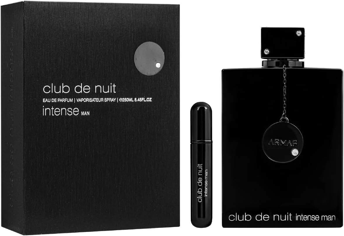 ادکلن مردانه آرماف کلاب د نایت اینتنس مردانه مشکی 250 میلی لیتر + مینی پر کردنی، عطر مردانه، رایحه لوکس ماندگار، رایحه مردانه جسورانه با لیمو و آناناس ادکلن مردانه آرماف کلاب د نایت اینتنس مردانه مشکی 250 میلی لیتر + مینی پر کردنی، عطر مردانه، رایحه لوکس ماندگار، رایحه مردانه جسورانه با لیمو و آناناس
