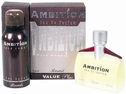 رصاصی - اَمبیشن مردانه + دئودورانت اَمبیشن 70 میلی لیتر