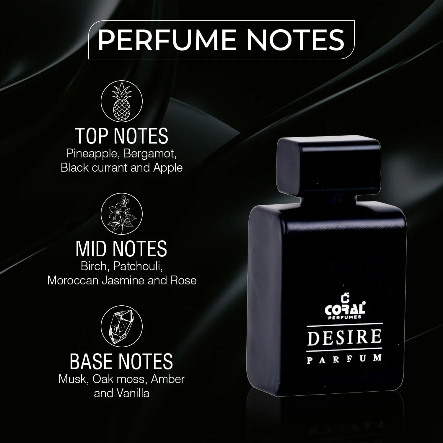 ادکلن مردانه Coral Desire - حجم 100 میلی لیتر | ادو پرفیوم لوکس با ماندگاری طولانی | رایحه مردانه جسورانه و فریبنده | رایحه میوه ای، چوبی و کهربایی | ساخت دبی ادکلن مردانه Coral Desire - حجم 100 میلی لیتر | ادو پرفیوم لوکس با ماندگاری طولانی | رایحه مردانه جسورانه و فریبنده | رایحه میوه ای، چوبی و کهربایی | ساخت دبی
