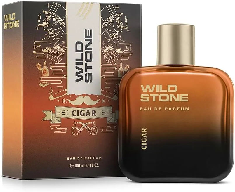 ادکلن مردانه وایلد استون سیگار، 100 میلی لیتر | عطر مردانه تند و چوبی با ماندگاری طولانی | عطر مصرف روزانه | ادو پرفیوم ممتاز
