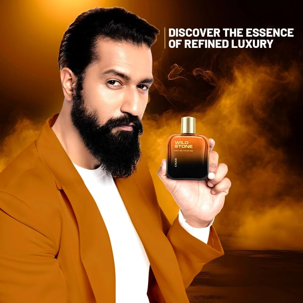 ادکلن مردانه وایلد استون سیگار، 100 میلی لیتر | عطر مردانه تند و چوبی با ماندگاری طولانی | عطر مصرف روزانه | ادو پرفیوم ممتاز
