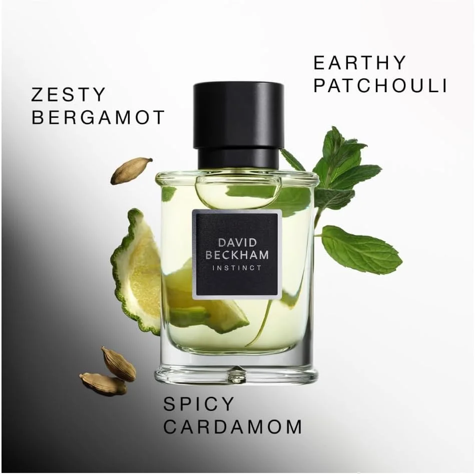 ادو پرفیوم مردانه دیوید بکهام اینستینکت، عطر مرکباتی فوژه، عطری جذاب و پویا از دیوید بکهام، بطری عطر شیک 50 میلی لیتر (1.7 اونس)