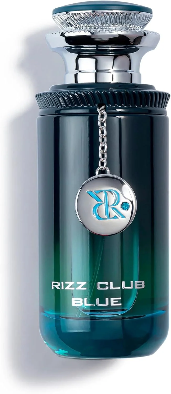 ادکلن مردانه شیخ سعید مدل RIZZ Club Blue حجم 100 میلی لیتر - رایحه ای ماندگار و پیچیده با رایحه های کندر، نعناع هندی، وتیور و سدر