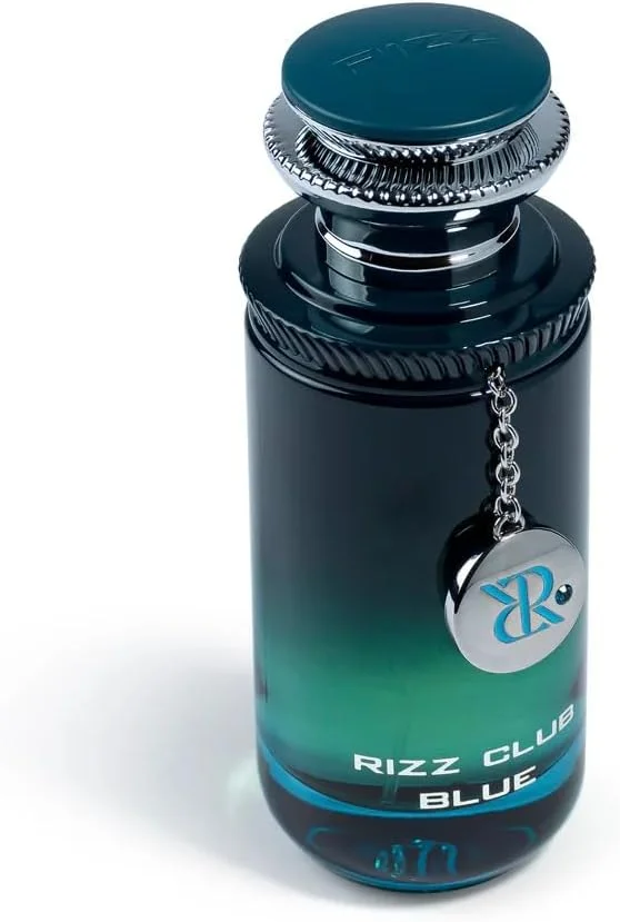 ادکلن مردانه شیخ سعید مدل RIZZ Club Blue حجم 100 میلی لیتر - رایحه ای ماندگار و پیچیده با رایحه های کندر، نعناع هندی، وتیور و سدر