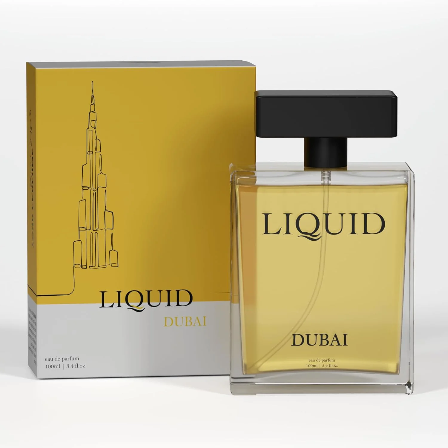 عطر مردانه LIQUID Luxury Dubai حجم 100 میلی لیتر - رایحه ممتاز با ماندگاری طولانی، هدیه لوکس مردانه با رایحه های چوبی، ادویه ای و عود