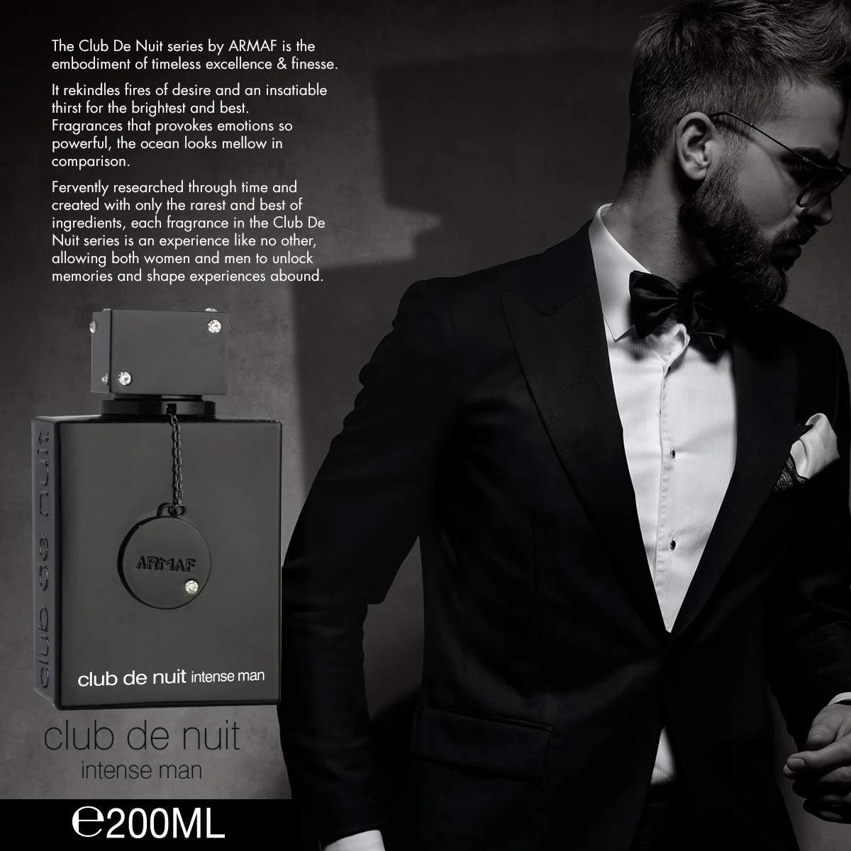 ادکلن مردانه آرماف کلاب د نویت اینتنس ادو پرفیوم 200 میلی لیتر با رایحه ماندگار