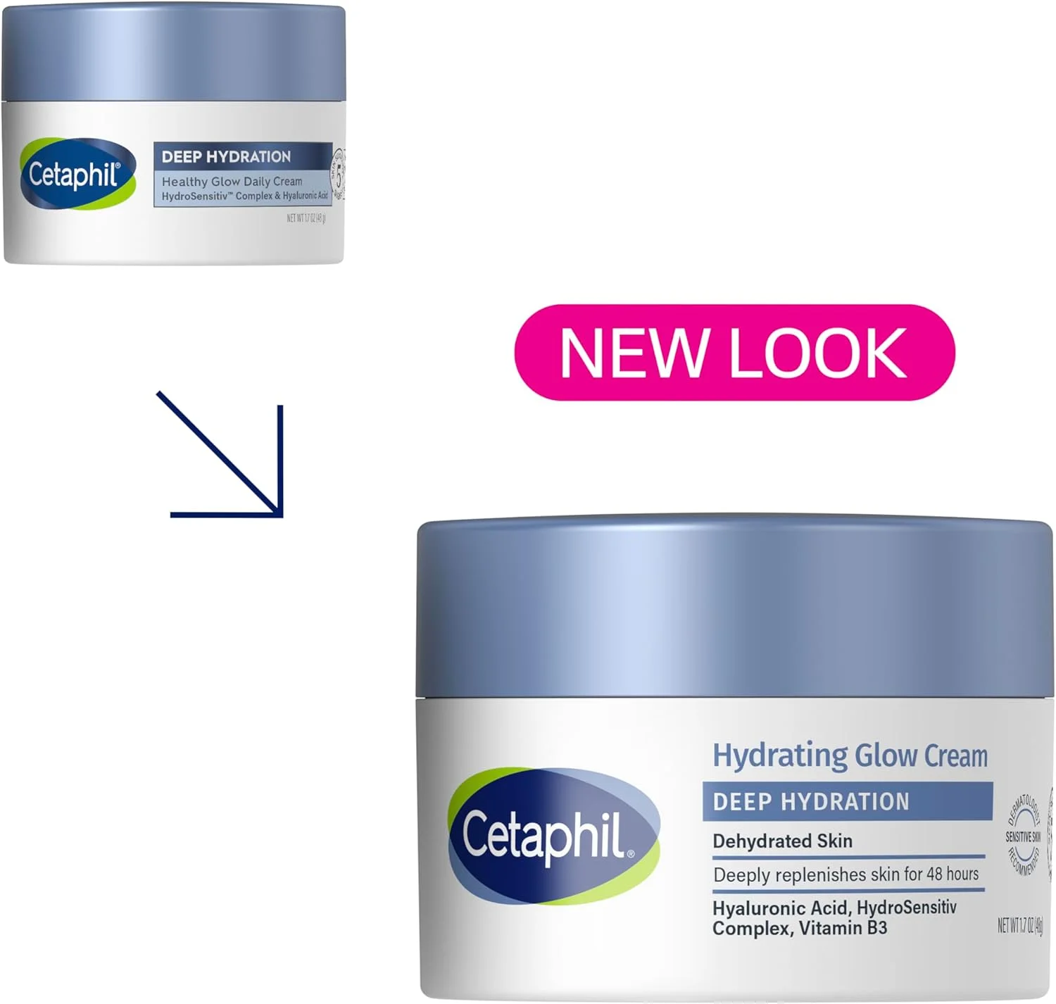 کرم آبرسان روزانه صورت ستافیل Deep Hydration Healthy Glow، 50 میلی لیتر، مرطوب کننده 48 ساعته پوست خشک برای پوست حساس، حاوی اسید هیالورونیک، ویتامین E و ویتامین B5 کرم آبرسان روزانه صورت ستافیل Deep Hydration Healthy Glow، 50 میلی لیتر، مرطوب کننده 48 ساعته پوست خشک برای پوست حساس، حاوی اسید هیالورونیک، ویتامین E و ویتامین B5