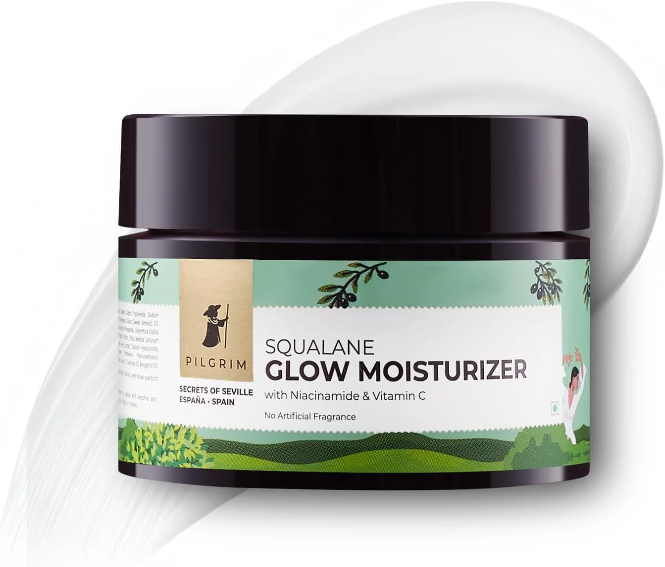 مرطوب کننده صورت پیلگریم اسکوالان نیاسینامید و ویتامین سی برای درخشش پوست | مرطوب کننده برای آبرسانی پوست خشک | مرطوب کننده صورت با ویتامین سی برای پوست درخشان | غیر چرب | 50 گرم مرطوب کننده صورت پیلگریم اسکوالان نیاسینامید و ویتامین سی برای درخشش پوست | مرطوب کننده برای آبرسانی پوست خشک | مرطوب کننده صورت با ویتامین سی برای پوست درخشان | غیر چرب | 50 گرم