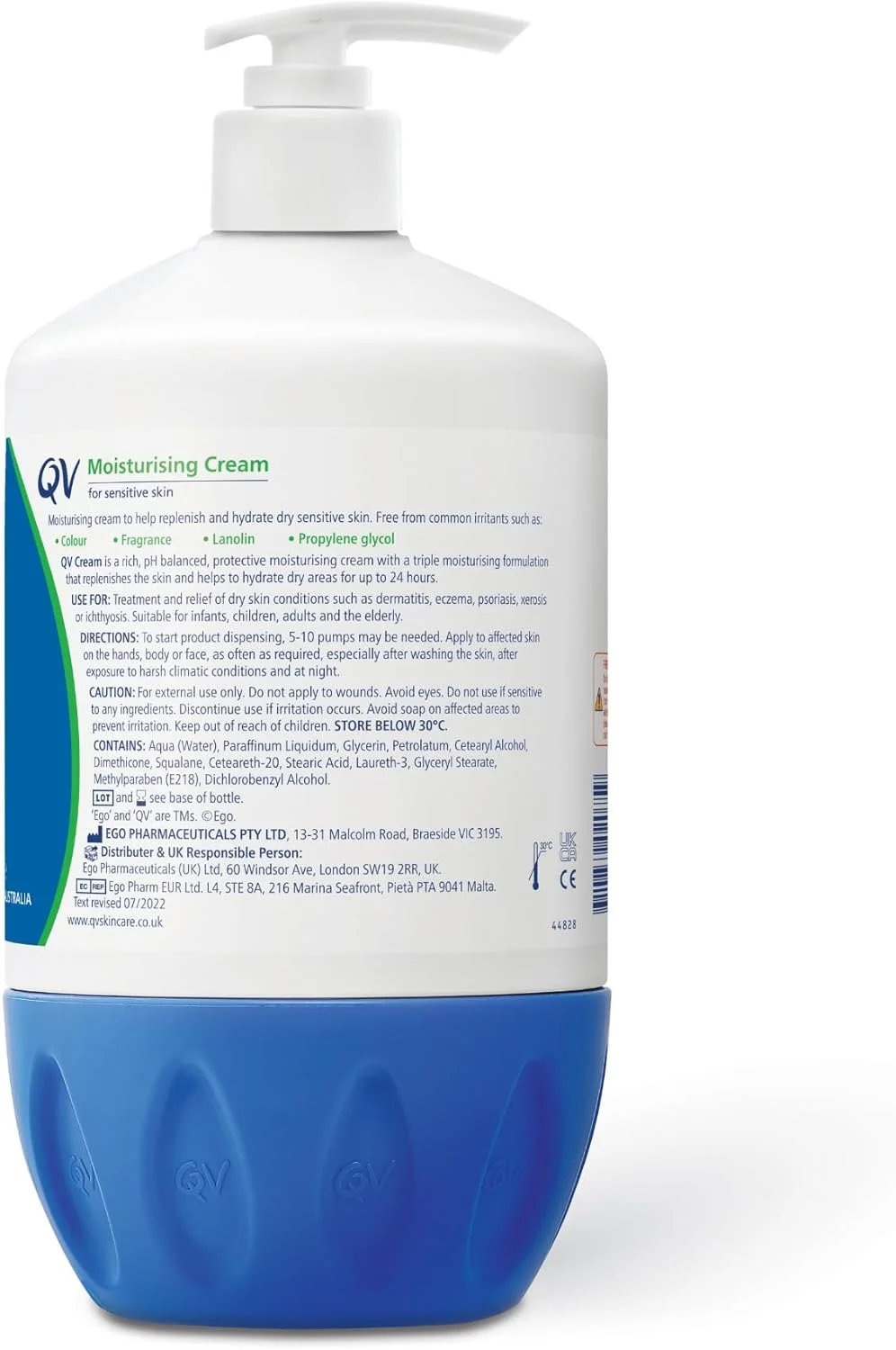 کرم مرطوب کننده QV برای پوست حساس کرم مرطوب کننده QV برای پوست حساس