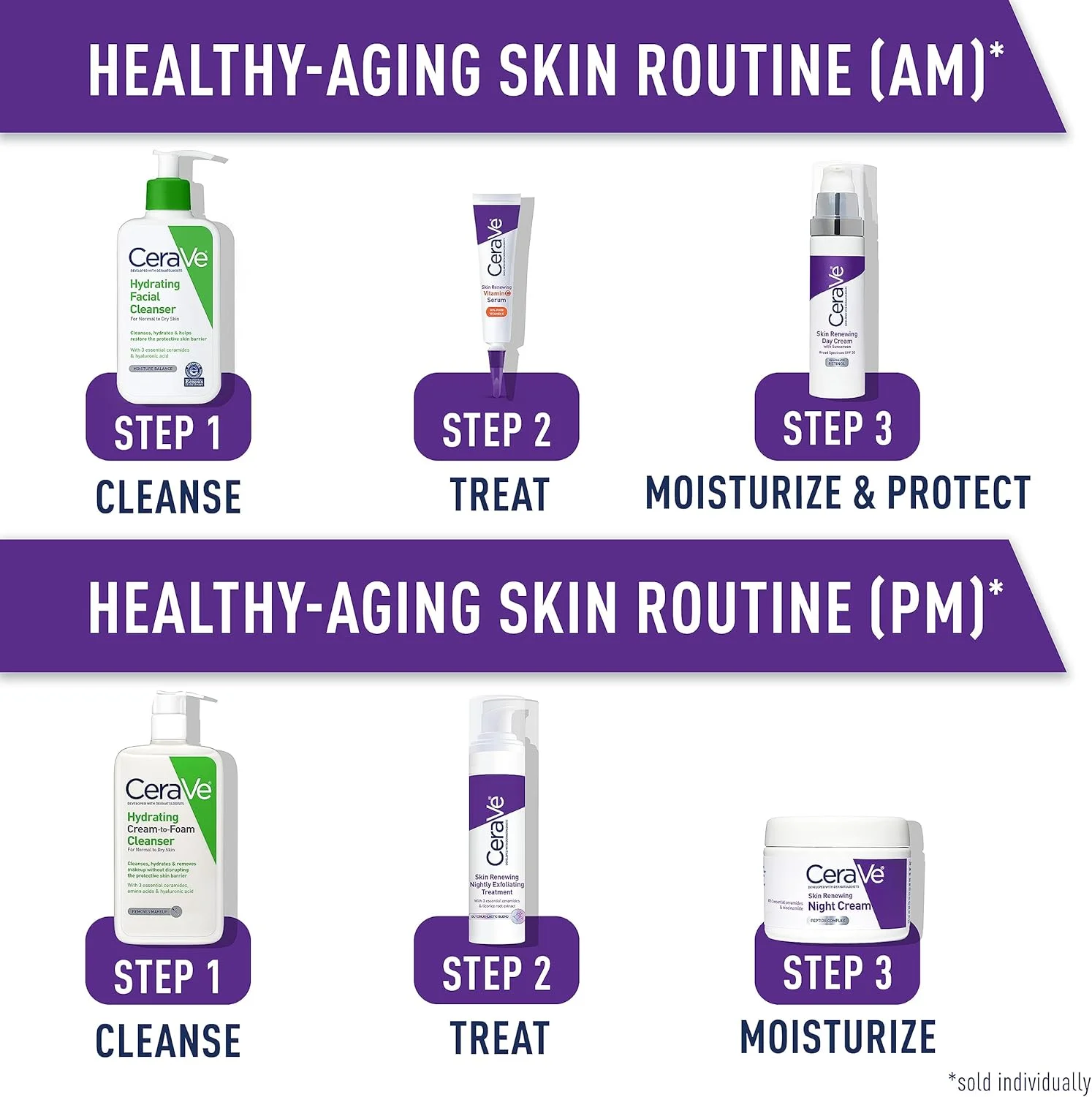 کرم شب بازسازی کننده پوست سراوی | نیاسینامید، کمپلکس پپتید و مرطوب کننده اسید هیالورونیک برای صورت | 50 میلی لیتر کرم شب بازسازی کننده پوست سراوی | نیاسینامید، کمپلکس پپتید و مرطوب کننده اسید هیالورونیک برای صورت | 50 میلی لیتر