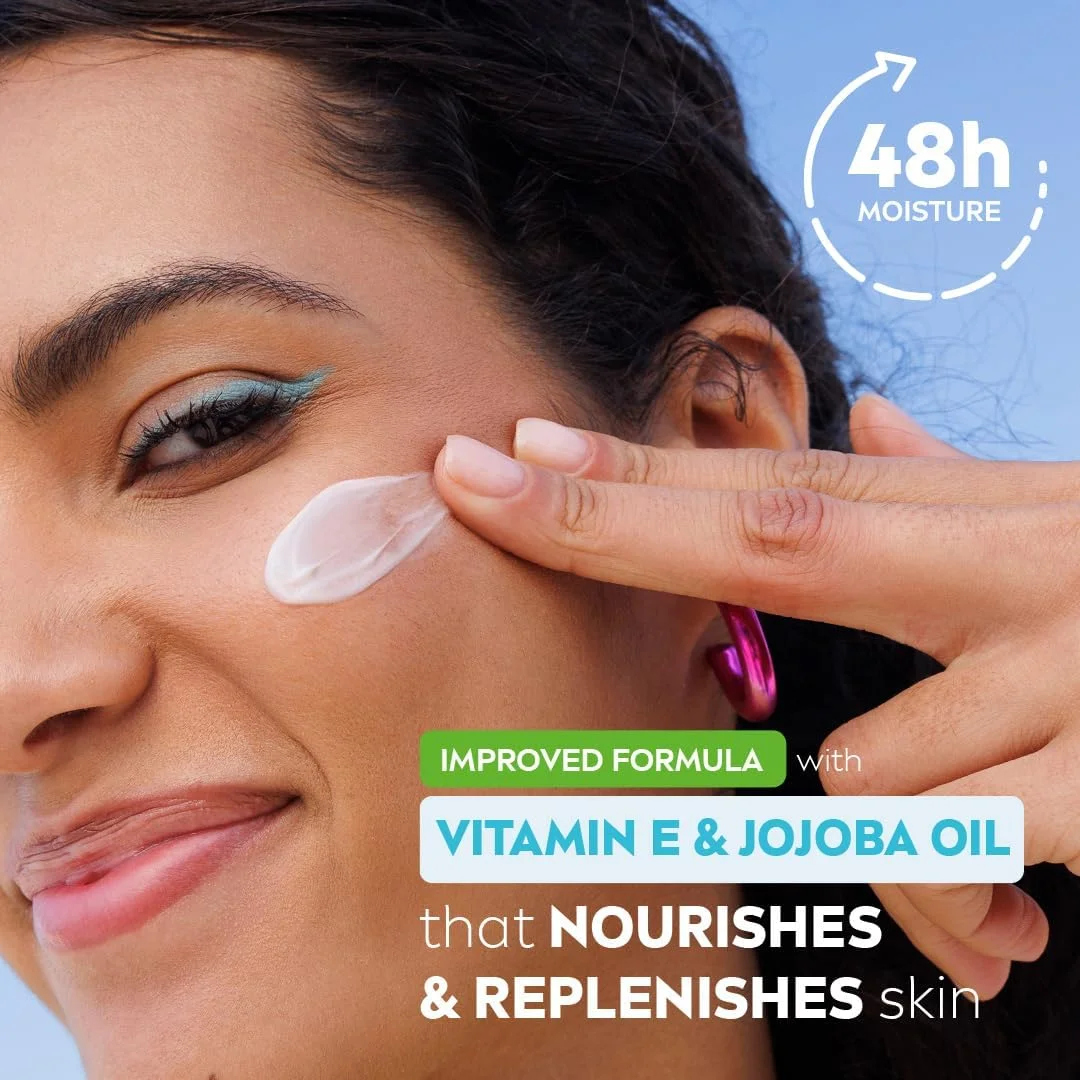 کرم مرطوب کننده نیوآ سافت، کرم مرطوب کننده صورت، بدن و دست با ویتامین E و روغن جوجوبا، کرم دست مرطوب کننده عمیق، کرم روز چند منظوره، 75 میلی لیتر کرم مرطوب کننده نیوآ سافت، کرم مرطوب کننده صورت، بدن و دست با ویتامین E و روغن جوجوبا، کرم دست مرطوب کننده عمیق، کرم روز چند منظوره، 75 میلی لیتر