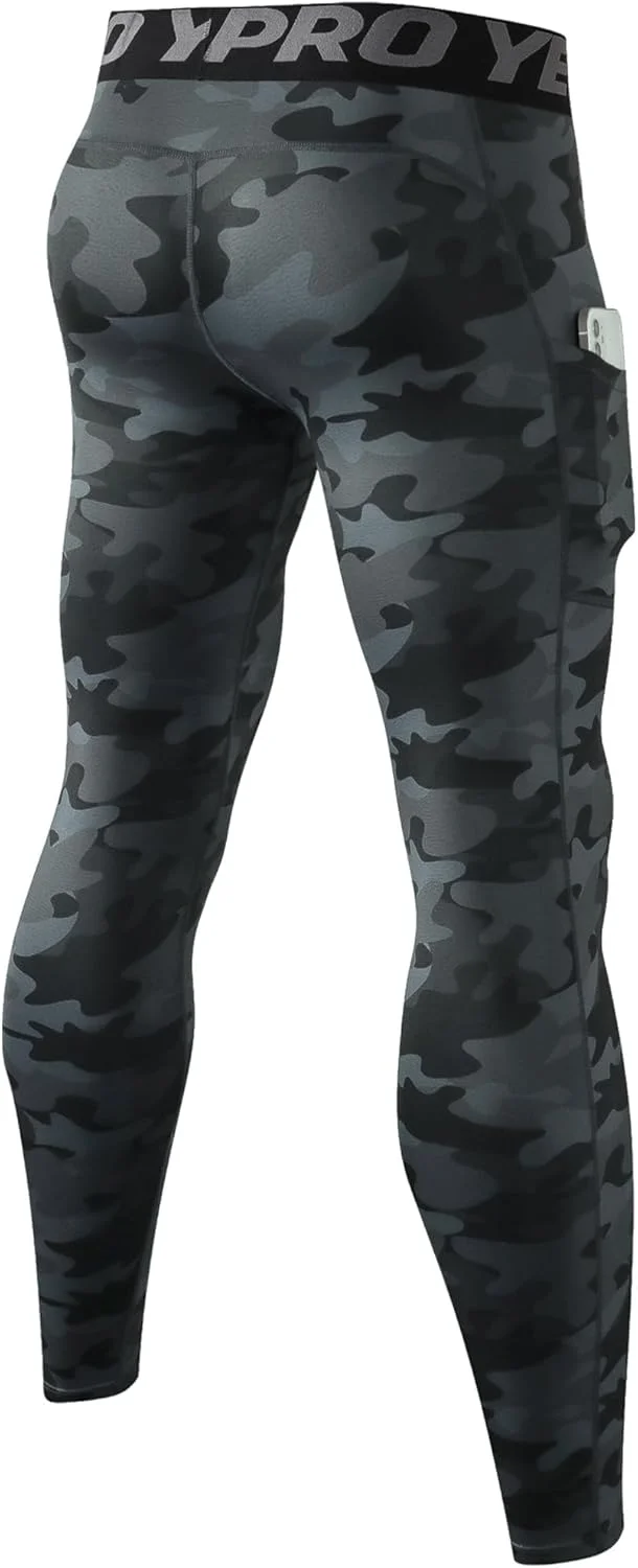 لگ ورزشی مردانه Yuerlian، جوراب شلواری ورزشی، شلوار باشگاه با جیب، لایه زیرین خشک و خنک برای ورزش، یوگا، فوتبال و دوچرخه سواری لگ ورزشی مردانه Yuerlian، جوراب شلواری ورزشی، شلوار باشگاه با جیب، لایه زیرین خشک و خنک برای ورزش، یوگا، فوتبال و دوچرخه سواری