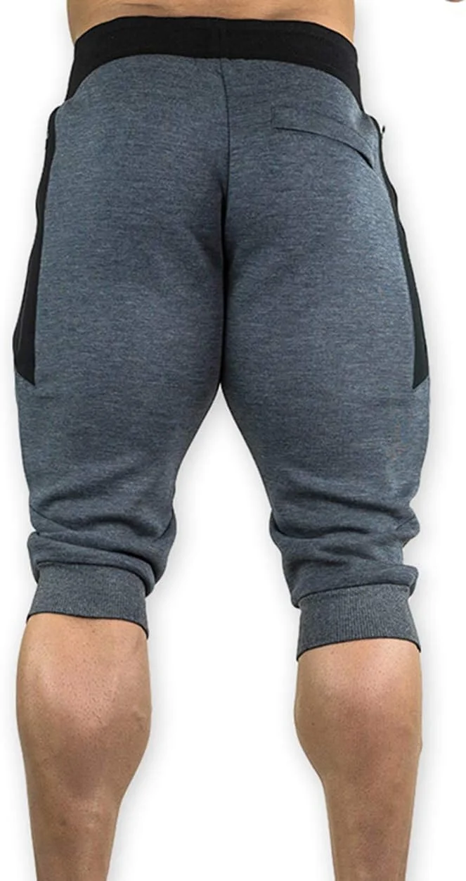 شلوارک ورزشی مردانه YSENTO، کتان، سه ربع، مناسب دویدن، تمرین باشگاه، شلوار کاپری زیر زانو، دارای جیب زیپدار شلوارک ورزشی مردانه YSENTO، کتان، سه ربع، مناسب دویدن، تمرین باشگاه، شلوار کاپری زیر زانو، دارای جیب زیپدار