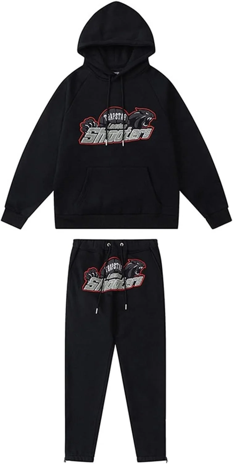 ست گرمکن مردانه و زنانه گلدوزی شده برند فشن ترپ استار، ژاکت کلاه دار و شلوار، ست سوییشرت پشمی (رنگ: مشکی B، سایز: بزرگ) ست گرمکن مردانه و زنانه گلدوزی شده برند فشن ترپ استار، ژاکت کلاه دار و شلوار، ست سوییشرت پشمی (رنگ: مشکی B، سایز: بزرگ)