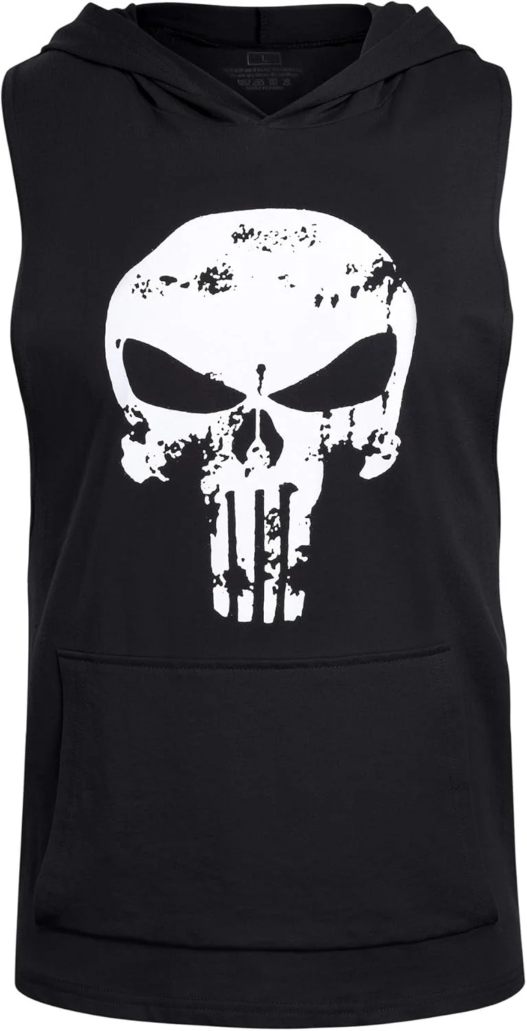 تاپ رکابی مردانه، تیشرت رکابی، لباس ورزشی بدون آستین کلاه دار مناسب باشگاه