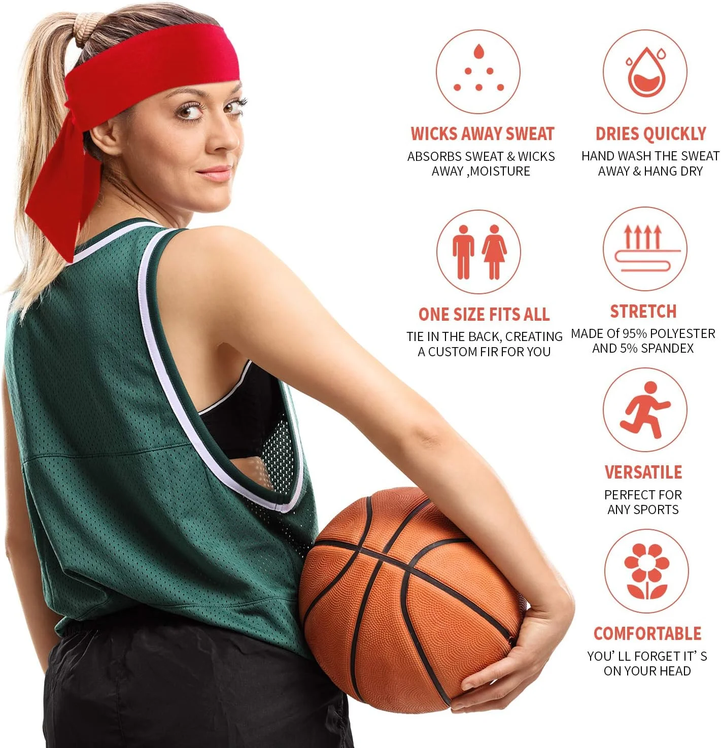 هدبند ورزشی عرق گیر یلاجوی - هدبند و مچ بند تنیس - ست هدبند و مچ بند ضد لغزش - ایده آل برای دویدن، تمرین، بسکتبال، یوگا، والیبال، تنیس، باشگاه (12 عددی) هدبند ورزشی عرق گیر یلاجوی - هدبند و مچ بند تنیس - ست هدبند و مچ بند ضد لغزش - ایده آل برای دویدن، تمرین، بسکتبال، یوگا، والیبال، تنیس، باشگاه (12 عددی)