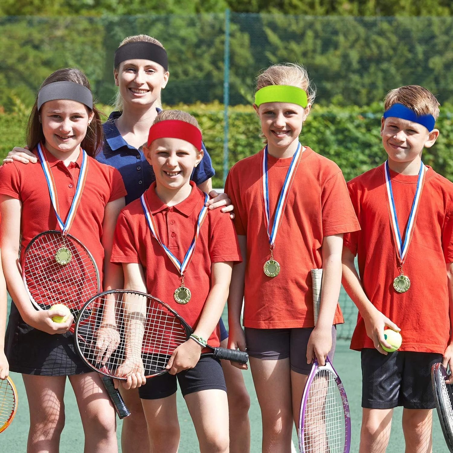 هدبند ورزشی عرق گیر یلاجوی - هدبند و مچ بند تنیس - ست هدبند و مچ بند ضد لغزش - ایده آل برای دویدن، تمرین، بسکتبال، یوگا، والیبال، تنیس، باشگاه (12 عددی) هدبند ورزشی عرق گیر یلاجوی - هدبند و مچ بند تنیس - ست هدبند و مچ بند ضد لغزش - ایده آل برای دویدن، تمرین، بسکتبال، یوگا، والیبال، تنیس، باشگاه (12 عددی)