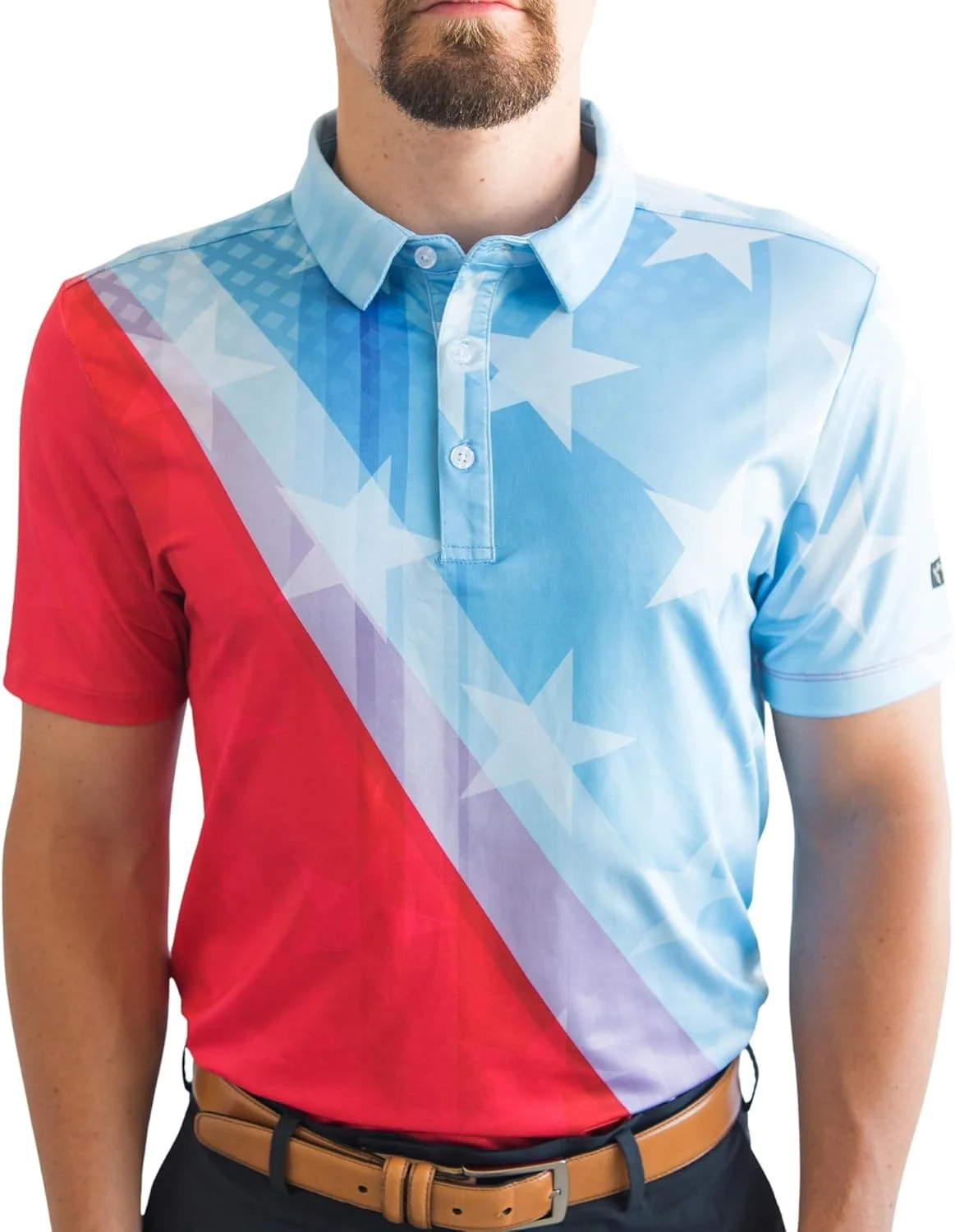 YATTA GOLF - پیراهن گلف مردانه آستین کوتاه با قابلیت جذب رطوبت و خشک شدن سریع - پیراهن های چوگان مردانه غیر رسمی با عملکرد برجسته YATTA GOLF - پیراهن گلف مردانه آستین کوتاه با قابلیت جذب رطوبت و خشک شدن سریع - پیراهن های چوگان مردانه غیر رسمی با عملکرد برجسته