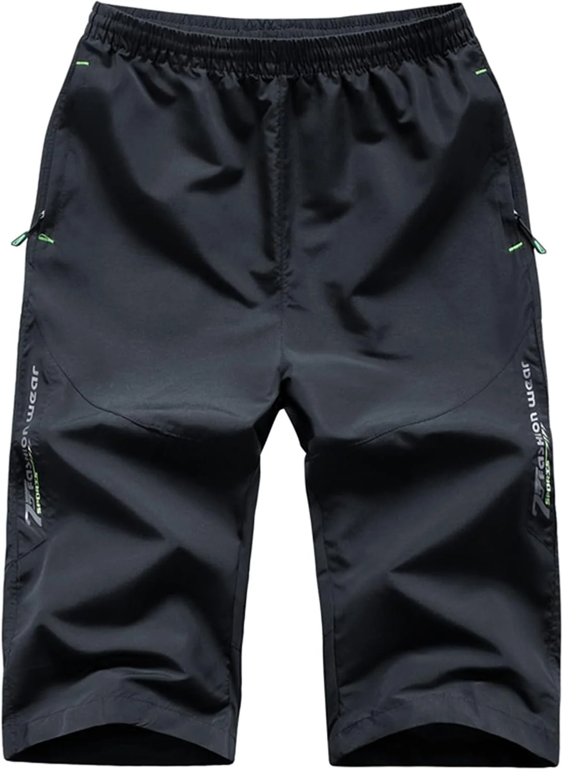 شلوارک مردانه غیر رسمی تا زیر زانو، خشکشونده سریع، سه ربع، مناسب فصل تابستان، نازک، مناسب باشگاه، دویدن، تمرین، دارای جیب، مشکی، سایز 6X Large شلوارک مردانه غیر رسمی تا زیر زانو، خشکشونده سریع، سه ربع، مناسب فصل تابستان، نازک، مناسب باشگاه، دویدن، تمرین، دارای جیب، مشکی، سایز 6X Large