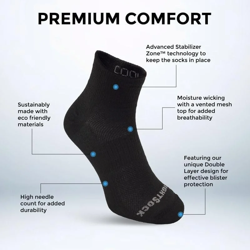 جوراب ساق کوتاه ورزشی مردانه و زنانه رایت ساک CoolMesh II – دارای بالشتک، ضد تاول و سازگار با محیط زیست - ساخت آمریکا جوراب ساق کوتاه ورزشی مردانه و زنانه رایت ساک CoolMesh II – دارای بالشتک، ضد تاول و سازگار با محیط زیست - ساخت آمریکا