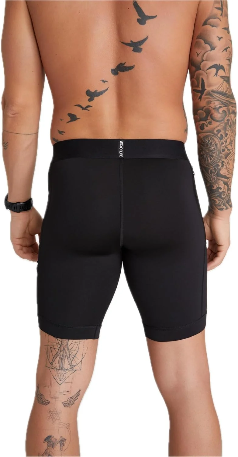 شورت ورزشی فشاری مردانه مدل نورث مور با جیب موبایل شورت ورزشی فشاری مردانه مدل نورث مور با جیب موبایل