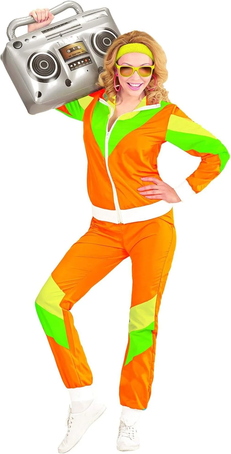 لباس ورزشی مردانه دهه 80 میلادی نارنجی سایز ایکس لارج برند W WIDMANN MILANO مدل Party Fashion 10174