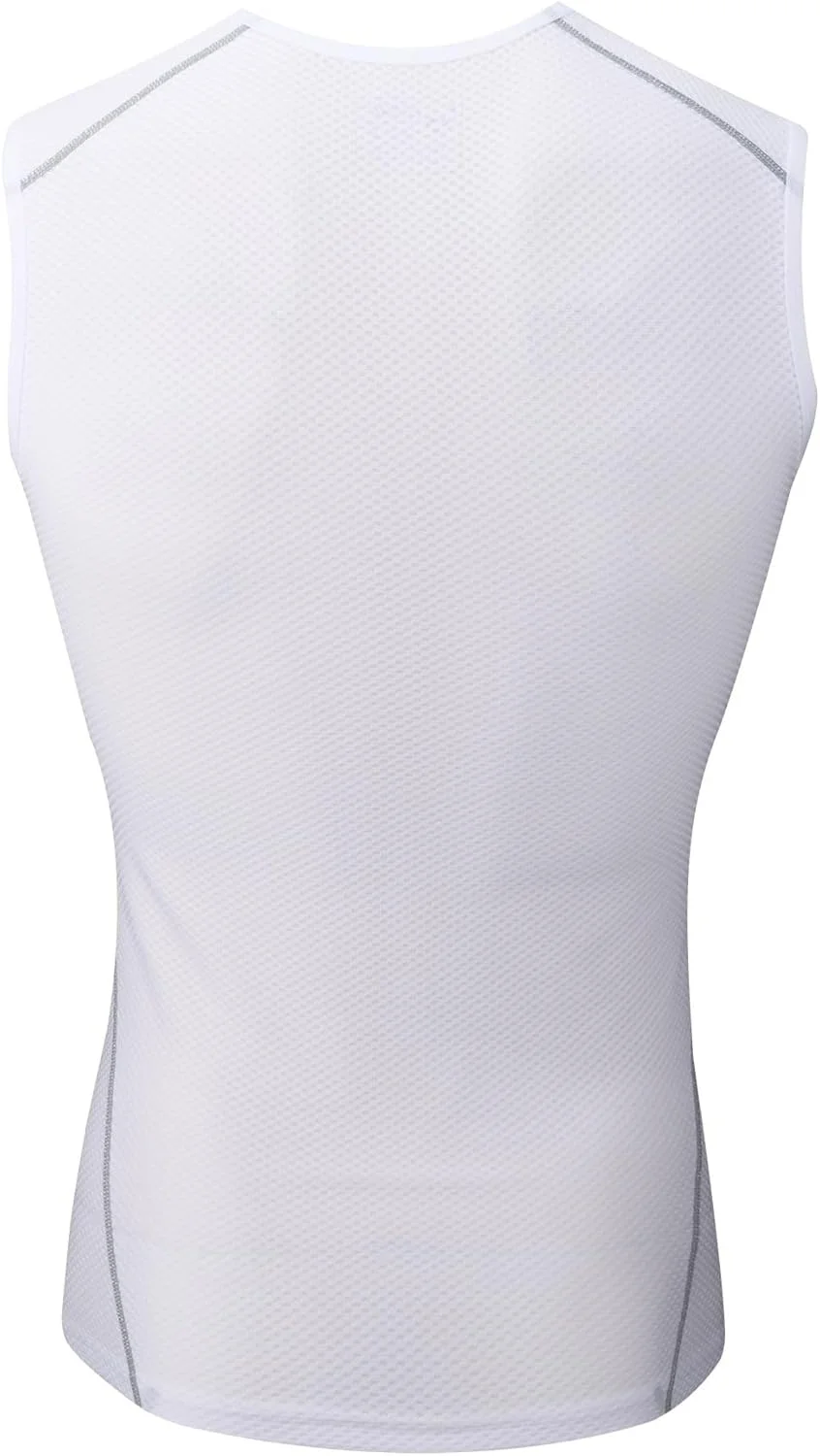 تاپ ورزشی مردانه سفید، تنفس پذیر، آستین حلقه ای، مناسب دویدن و ورزش تاپ ورزشی مردانه سفید، تنفس پذیر، آستین حلقه ای، مناسب دویدن و ورزش