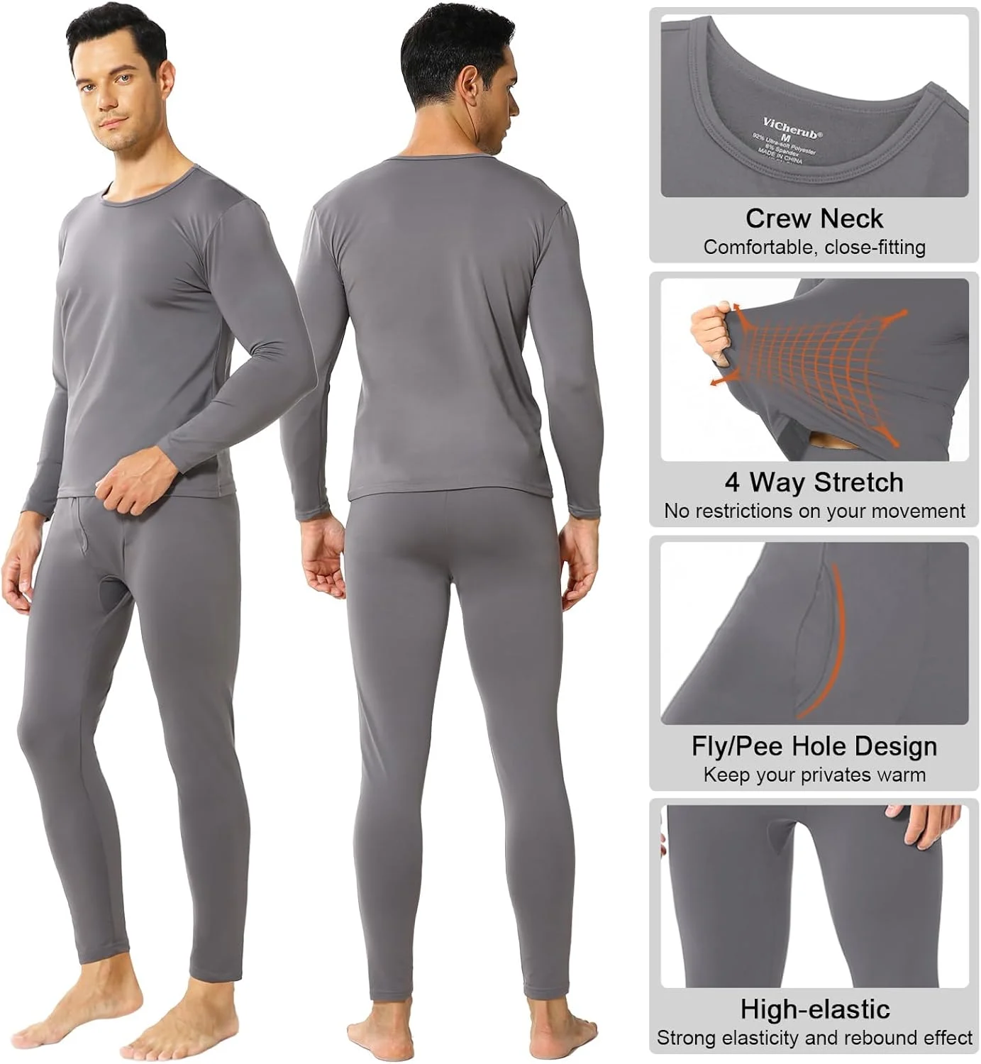لباس زیر حرارتی مردانه ویچروب، نرم و لطیف، لایه پایه گرم پشمی، ست بلوز و شلوار مردانه 2 تکه لباس زیر حرارتی مردانه ویچروب، نرم و لطیف، لایه پایه گرم پشمی، ست بلوز و شلوار مردانه 2 تکه