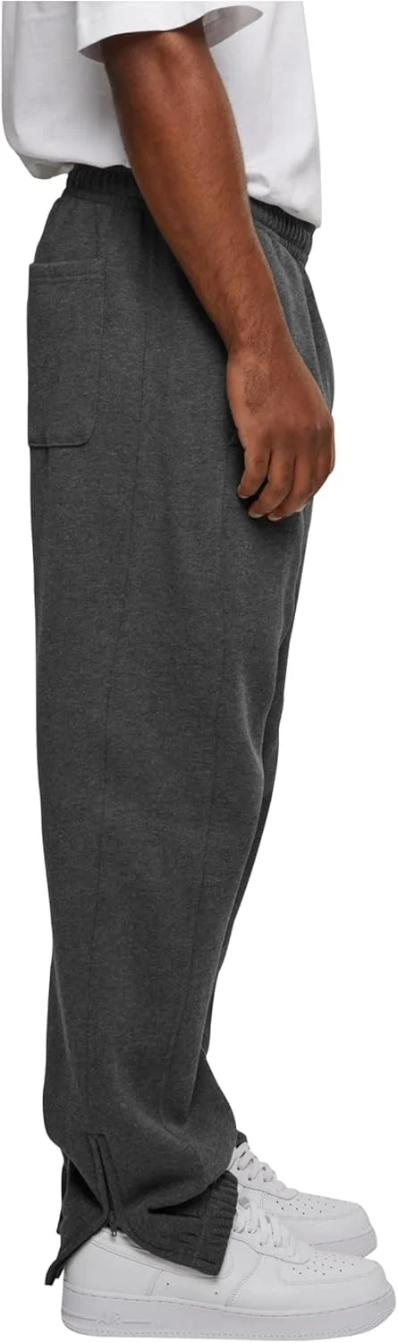 شلوار ورزشی مردانه Urban Classics، شلوار جاگر بند دار، شلوار ورزشی با کمر کشی، شلوار گرمکن با مچ پا زیپ دار کشی، مدل آزاد (تک عددی)