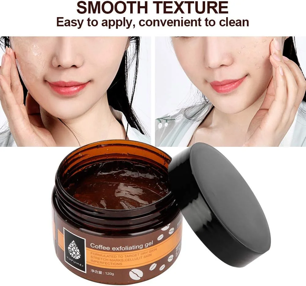 کرم اسکراب لایه بردار قهوه، پاک کننده پوست مرده صورت، دست و پا، مرطوب کننده و صاف کننده منافذ پوست، 120 گرم