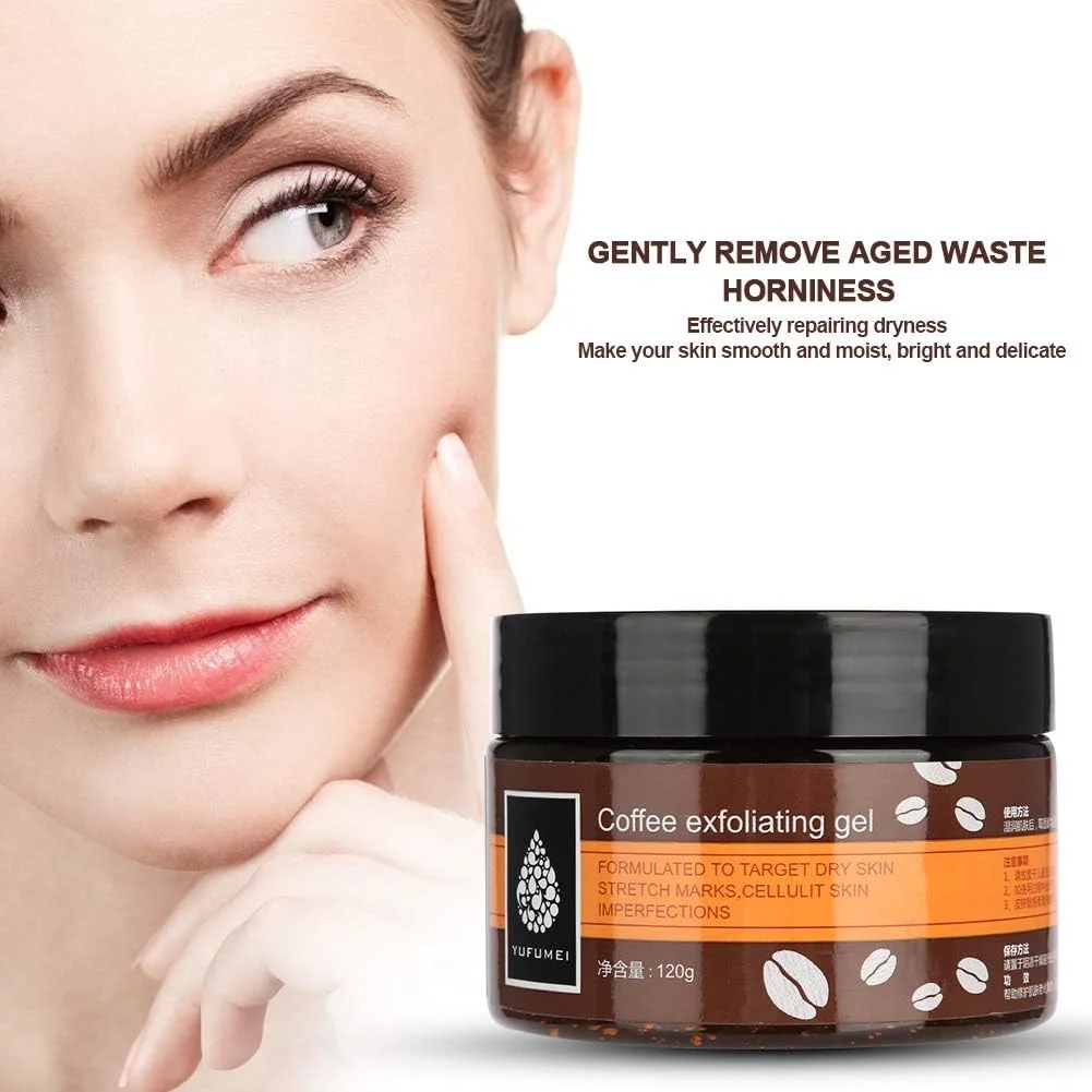 کرم اسکراب لایه بردار قهوه، پاک کننده پوست مرده صورت، دست و پا، مرطوب کننده و صاف کننده منافذ پوست، 120 گرم