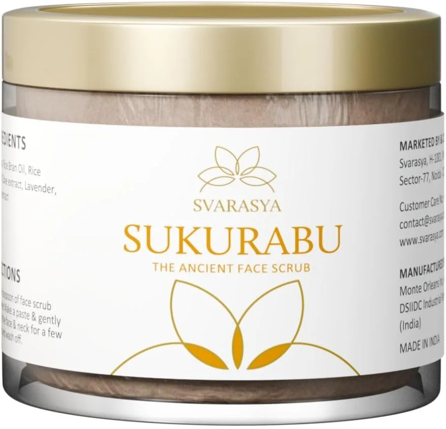 اسکراب صورت سوکورابو سواراسیا - اسکراب صورت ژاپنی باستانی برای داشتن پوستی درخشان با مواد طبیعی (اسطوخودوس و شیرین بیان) برای لایه برداری، تغذیه، ترمیم و مرطوب کردن پوست | اسکراب صورت برای پوست