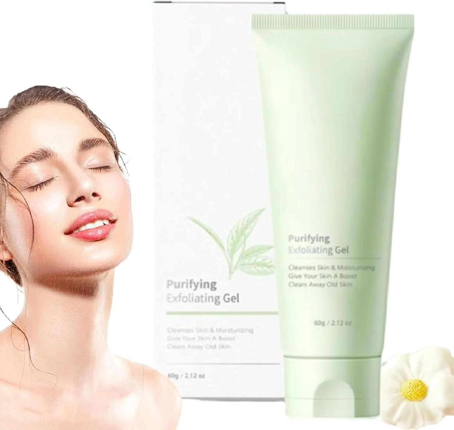 ژل لایه بردار و پاک کننده آزونی، اسکراب پاک کننده عمیق صورت و بدن، پاک کننده منافذ، فرمول ملایم، ایده آل برای پوست حساس (60 گرم)