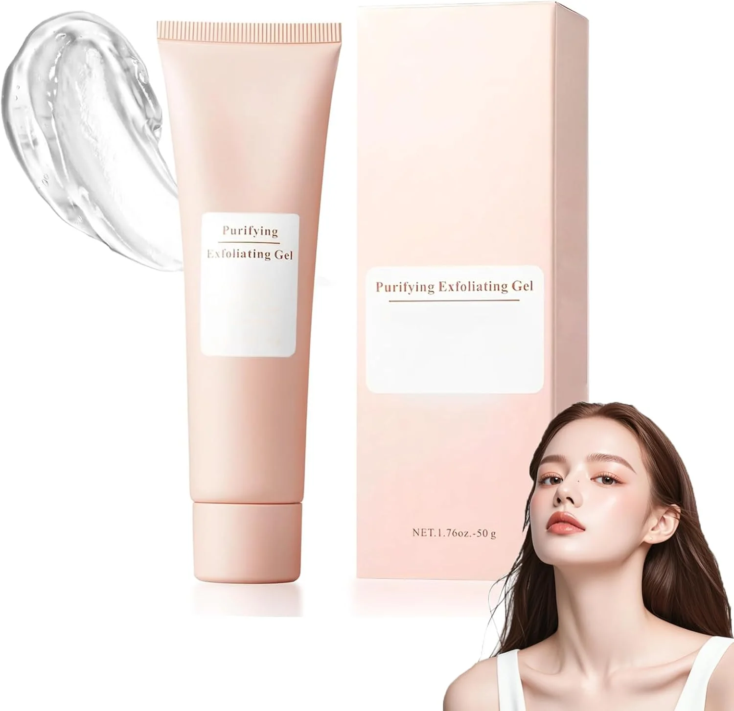 ژل لایه بردار طبیعی، کرم پاک کننده، اسکراب صورت برای بدن و صورت، ژل اسکراب مرطوب کننده مناسب برای انواع پوست (1 عدد)