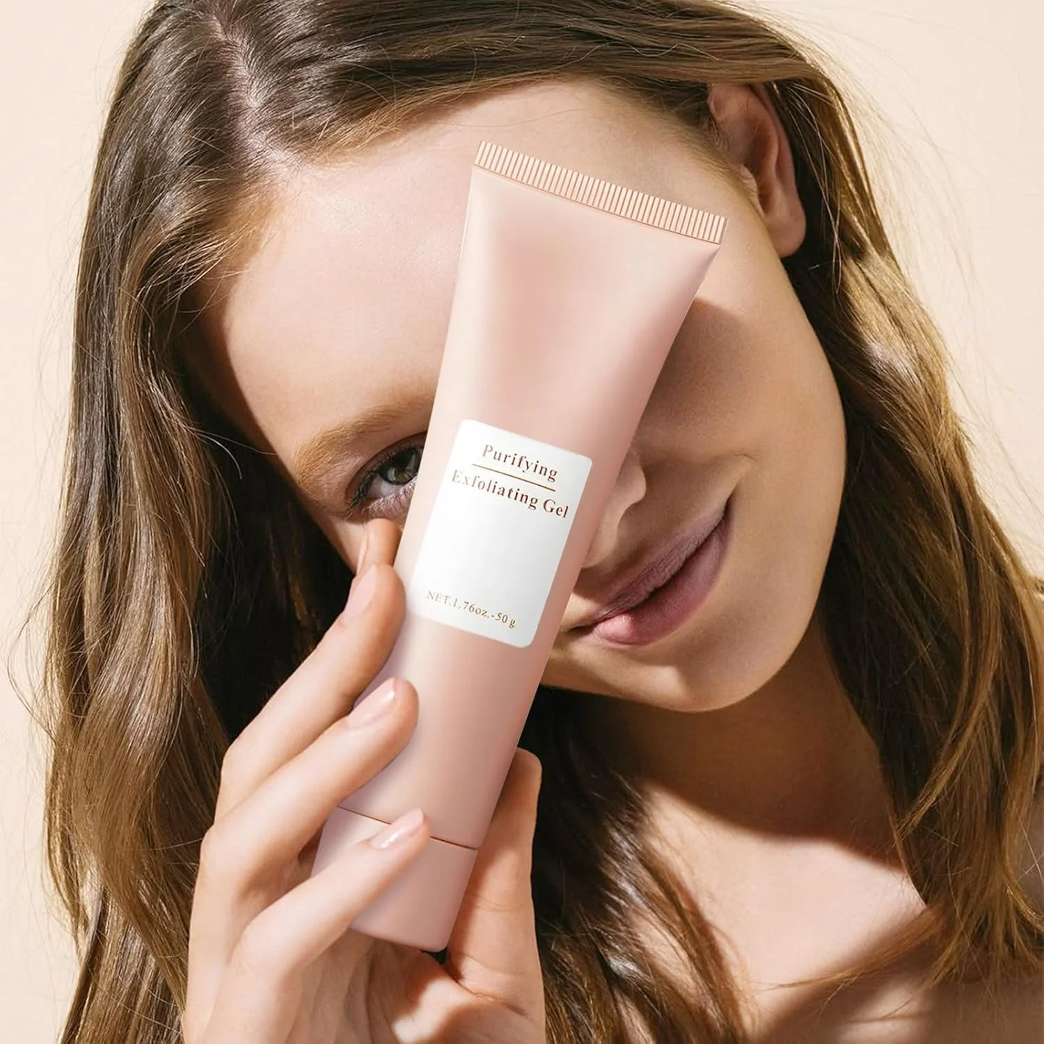 ژل لایه بردار طبیعی، کرم پاک کننده، اسکراب صورت برای بدن و صورت، ژل اسکراب مرطوب کننده مناسب برای انواع پوست (1 عدد)