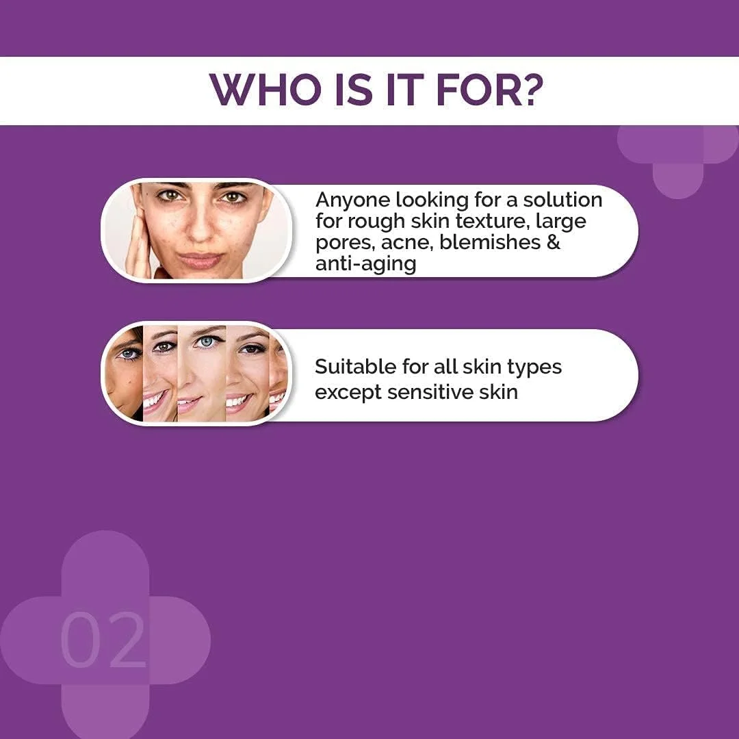 محلول لایه بردار صورت 30% AHA + 2% BHA The Derma Co برای لایه برداری پوست، بهبود بافت و جای جوش | حاوی گلیکولیک، لاکتیک و سالیسیلیک اسید | استفاده هفتگی | مناسب برای انواع پوست - 30 میلی لیتر