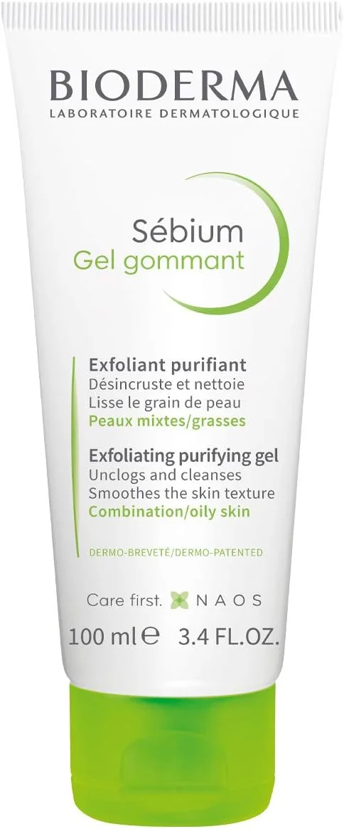 ژل لایه بردار و پاک کننده پوست چرب و مختلط بایودرما سبیوم، 100 میلی لیتر