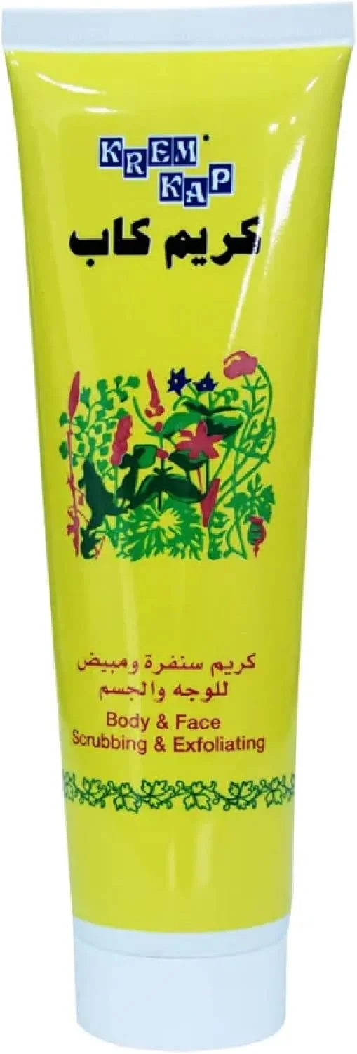 اسکراب لایه بردار بدن و صورت کرم کاپ، مناسب برای انواع پوست، از بین برنده پوست مرده، افزایش لطافت پوست، 150 میلی لیتر