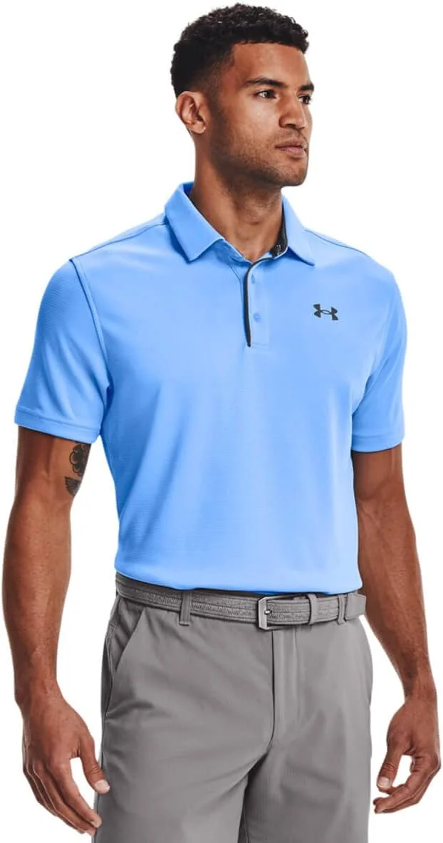 پولوشرت آستین کوتاه مردانه آندر آرمور مدل Tech Golf (تک عددی)
