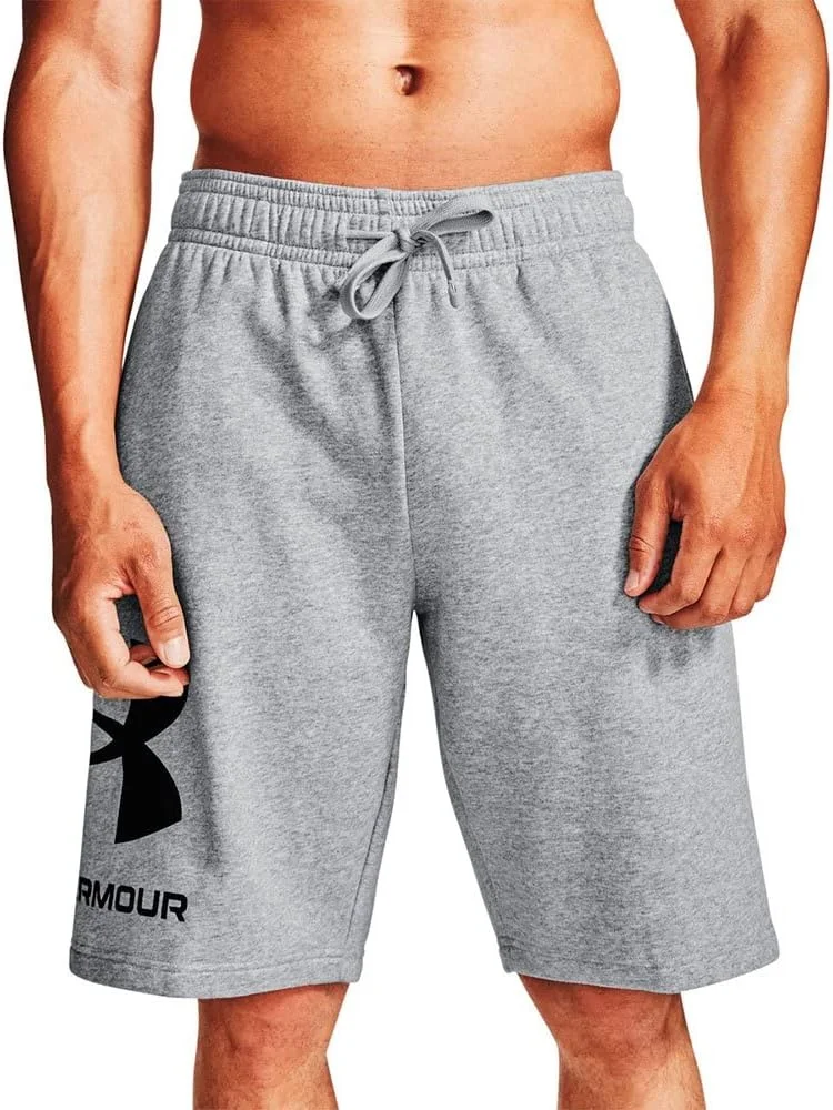 شلوارک مردانه آندر آرمور مدل Rival Fleece با لوگوی بزرگ