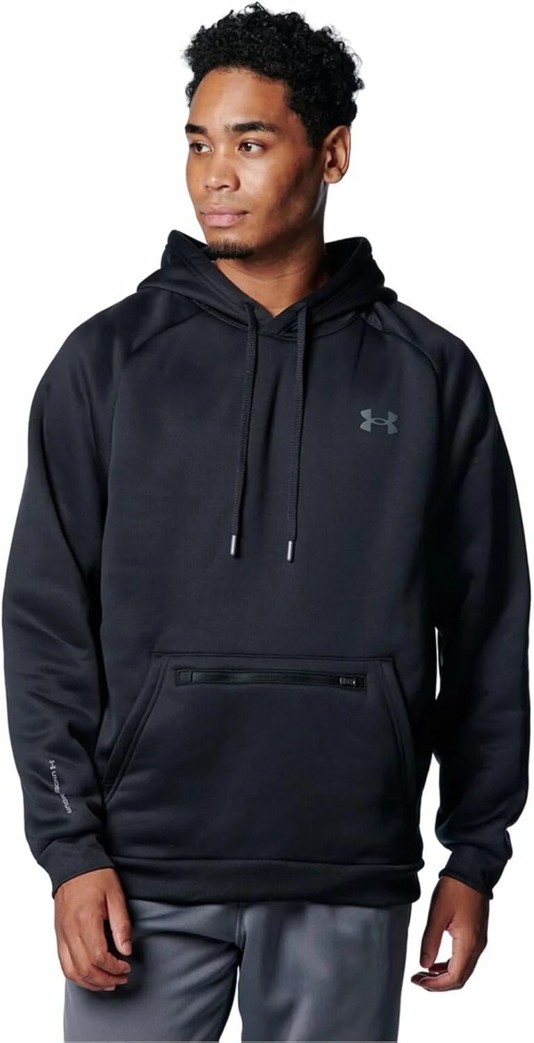 هودی کلاه دار مردانه آرمور FLC PRO Kanga HD، مشکی، سایز XL-XXL