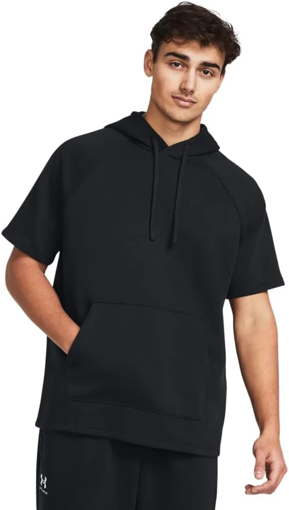 هودی آستین کوتاه مردانه ریوال پشم گوسفند نما آندر آرمور (تک عددی)
