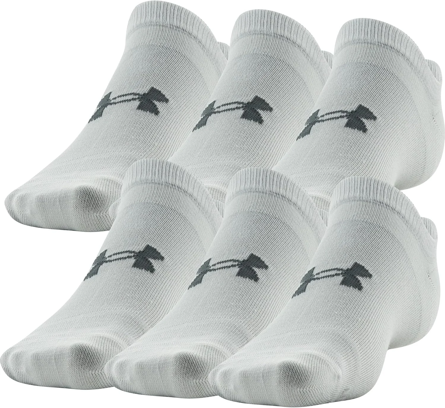 جوراب مردانه آندر آرمور مدل Essential Lite No Show، بسته 6 عددی