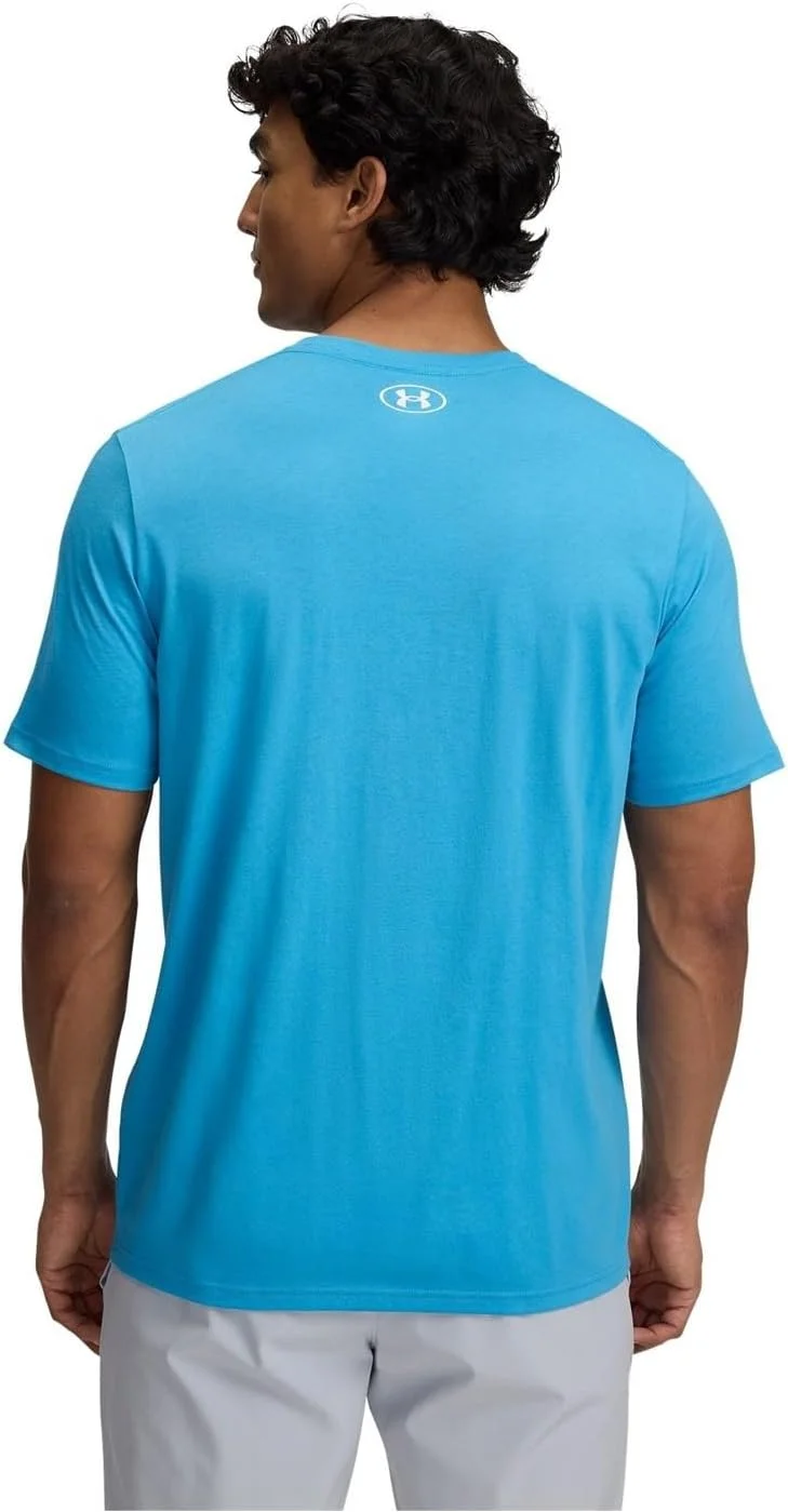 تی شرت آستین کوتاه مردانه آندر آرمور مدل UA Left Chest Logo