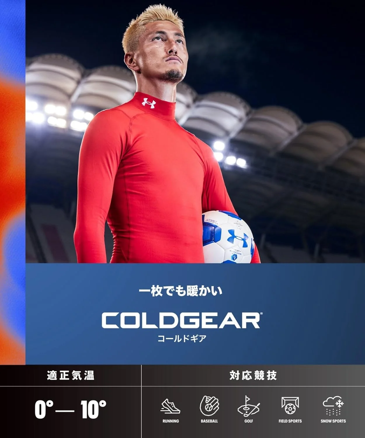 تاپ آستین بلند مردانه آندر آرمور ColdGear Armour Compression Mock