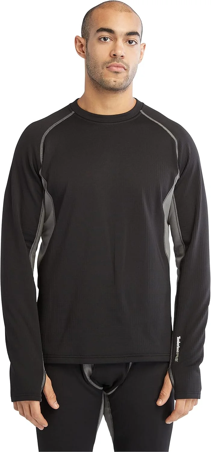 تاپ حرارتی مردانه Timberland PRO Skim Coat، مشکی جت، سایز XX-بزرگ (بسته 1 عددی)